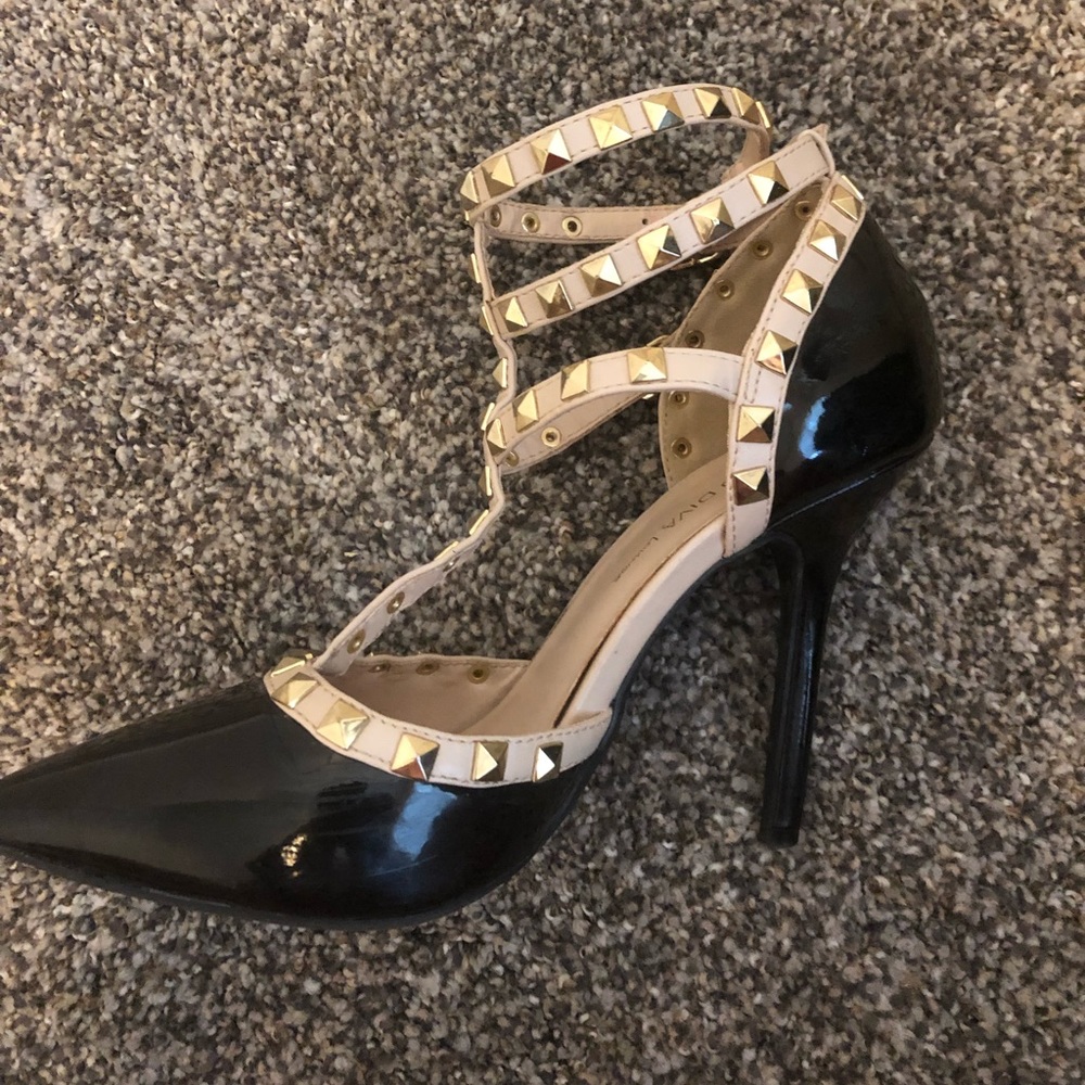 Black STUDDED heels